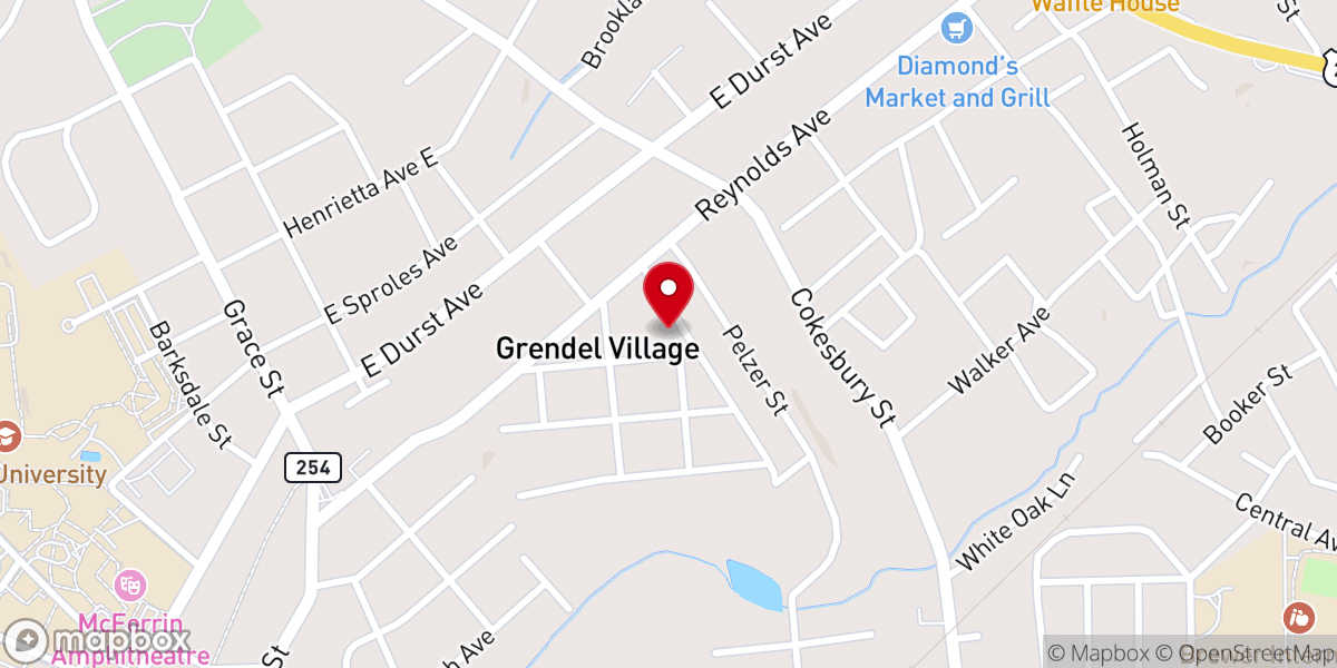 Map showing location of Bethel Bible Baptist Church