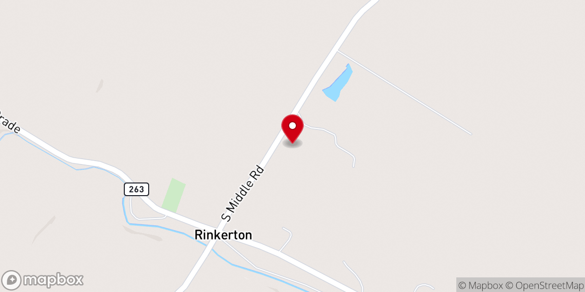 Map showing location of Otterbein Chapel