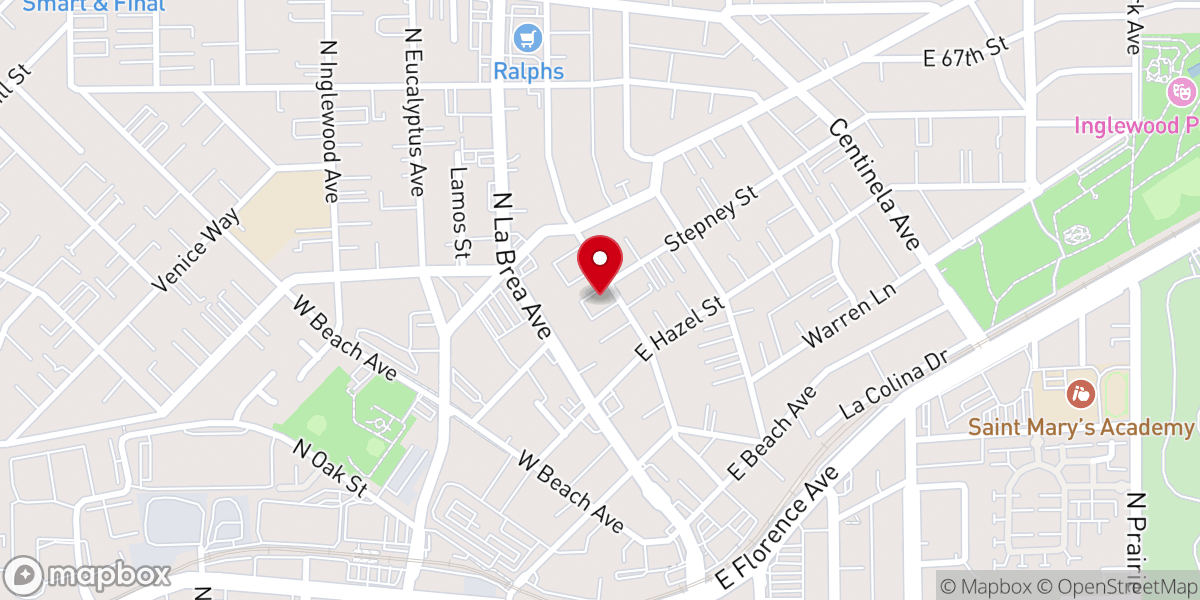Map showing location of Greater Works Apostolic New Life Center