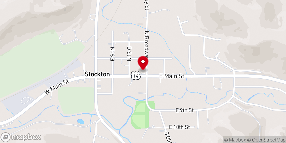 Map showing location of Grace Lutheran Church
