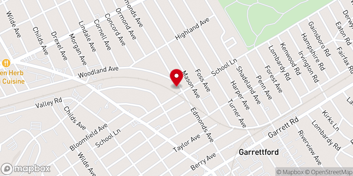Map showing location of Grace Evangelical Lutheran Church