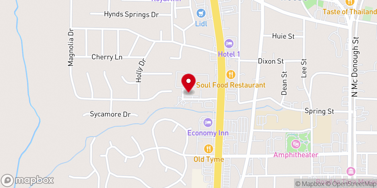 Map showing location of Light of Faith Christian Church