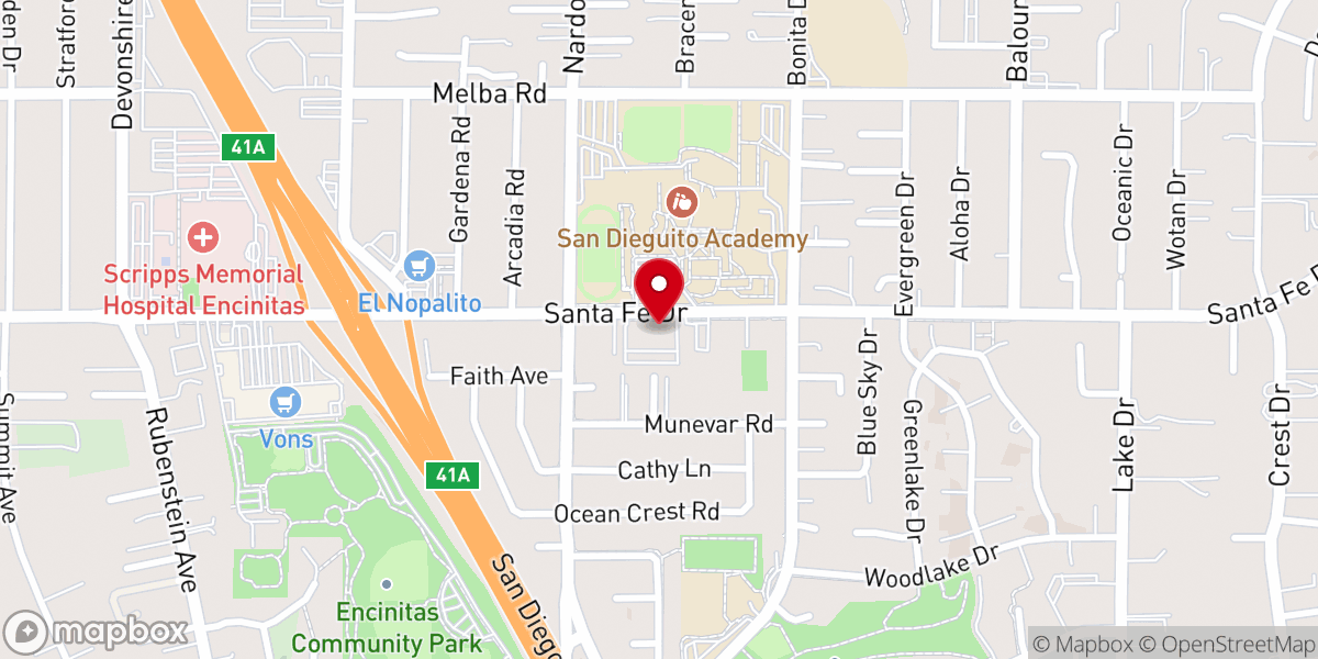 Map showing location of Venture Church