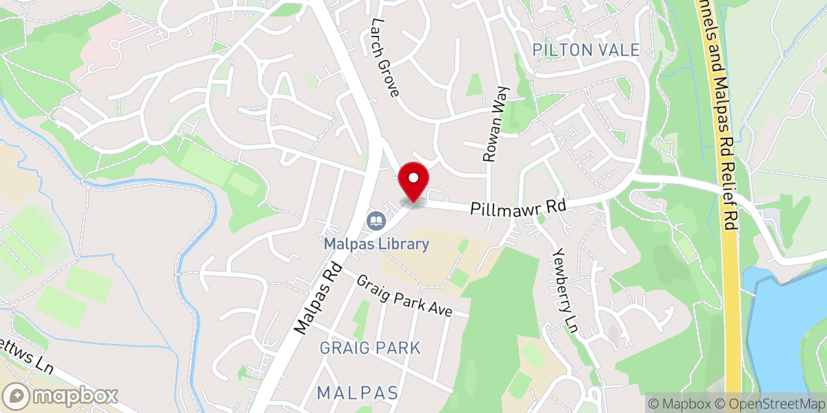 Map showing location of Deeper Life Bible Church Newport, Gwent