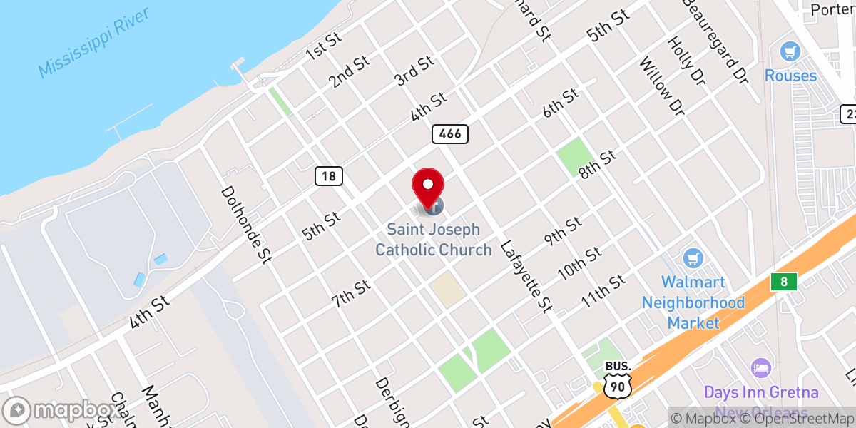 Map showing location of St. Joseph Church-Convent of the Most Holy Sacrament Complex