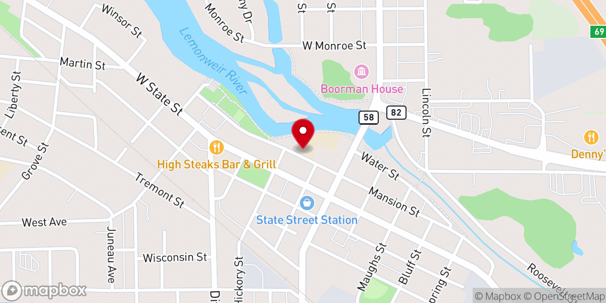 Map showing location of St Patrick's School