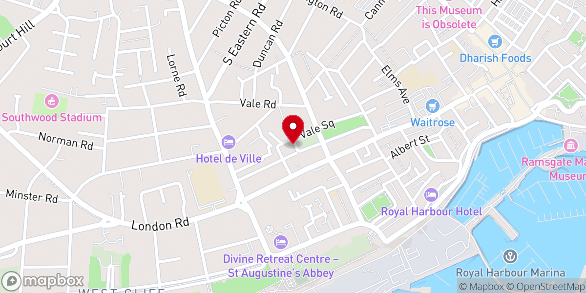 Map showing location of SDA Church