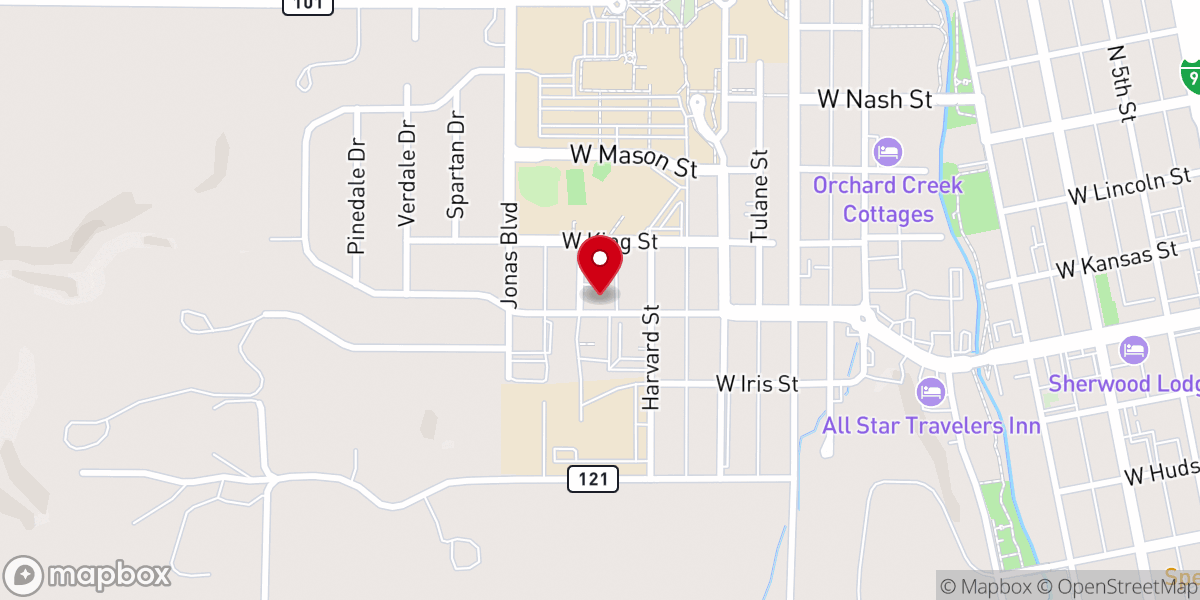 Map showing location of Lutheran Campus Ministries