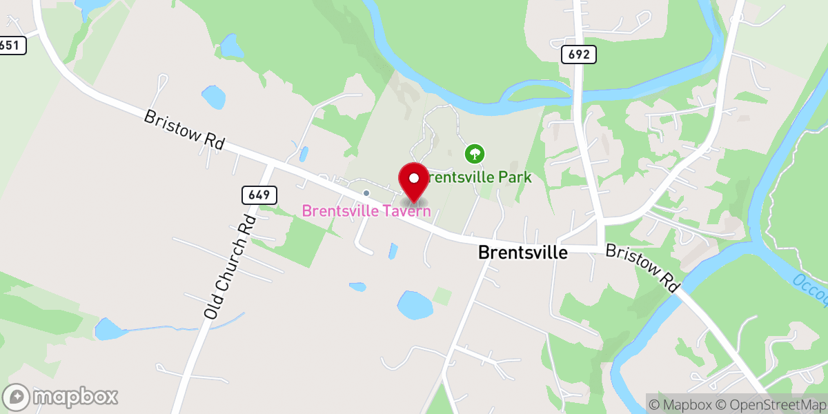 Map showing location of Brentsville Presbyterian Church