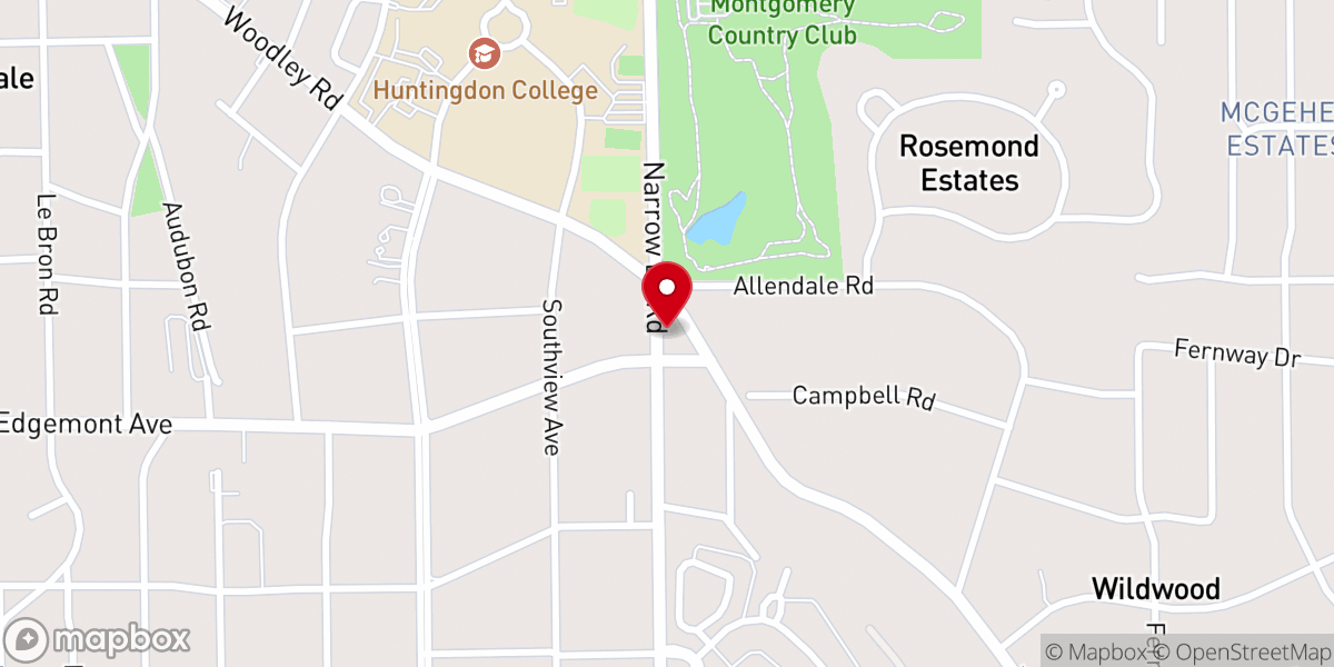 Map showing location of First Church of Christ Science