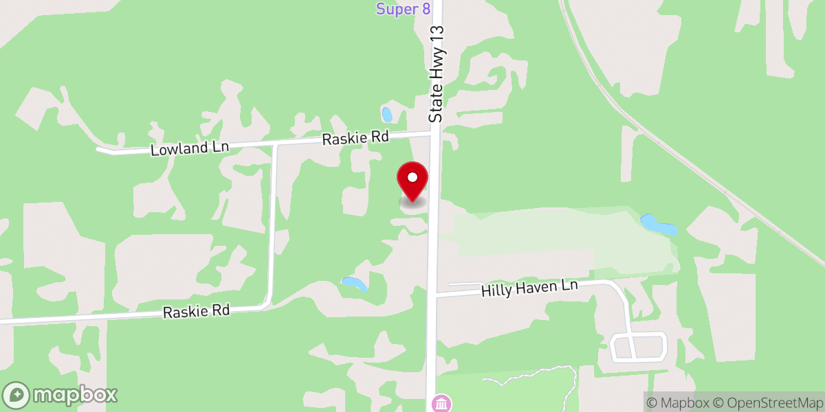 Map showing location of Our Savior Lutheran Church