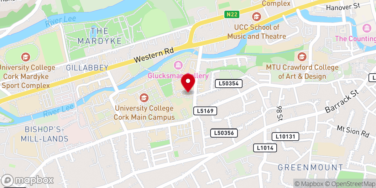 Map showing location of Honan Chapel