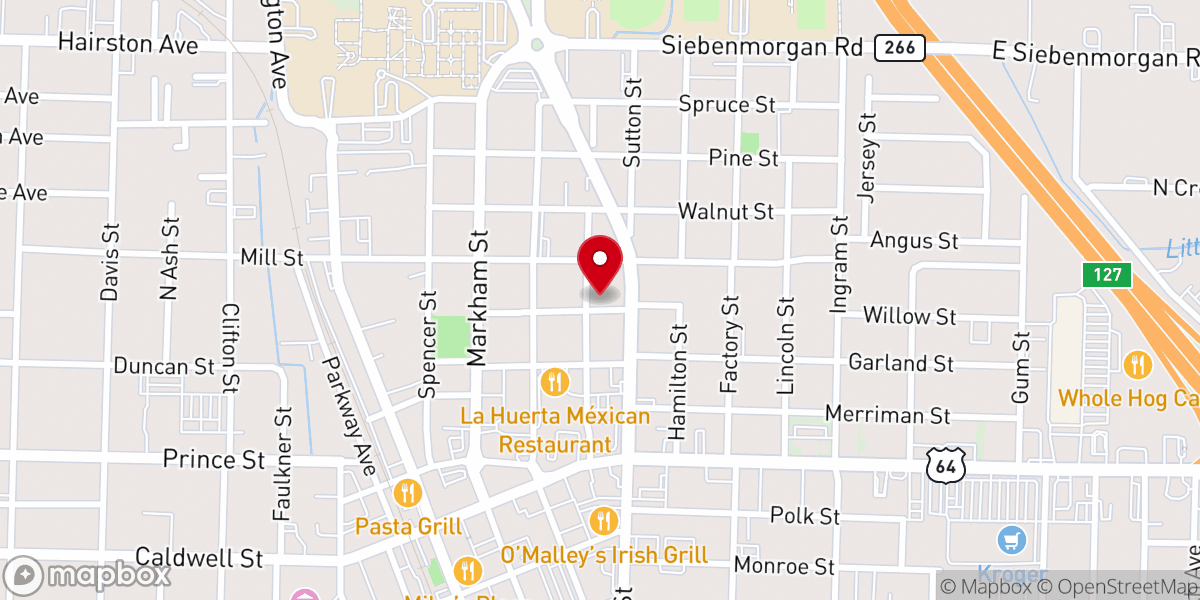 Map showing location of Christ Temple Holiness