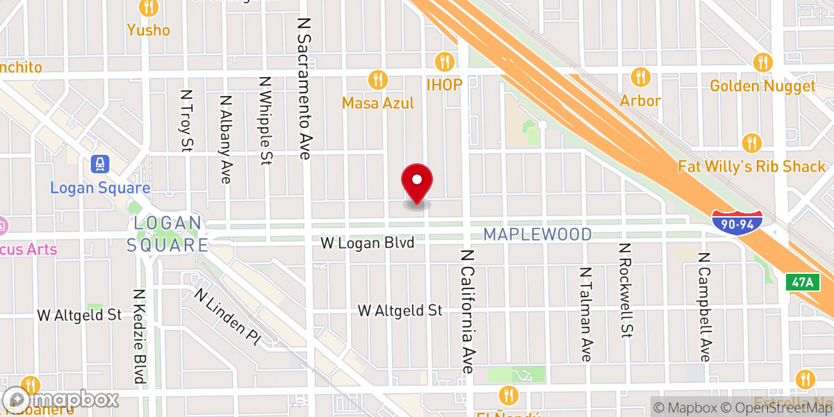 Map showing location of Iglesia Central Hispana de los Adventistas del Septimo Dia