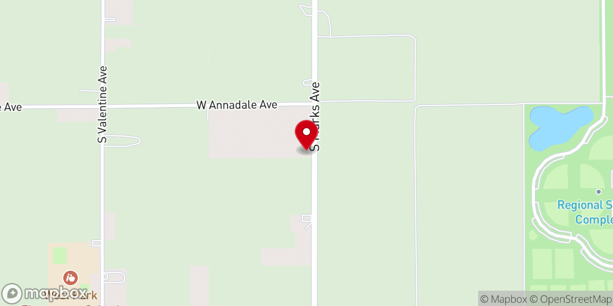 Map showing location of Hopewell Missionary Baptist Church