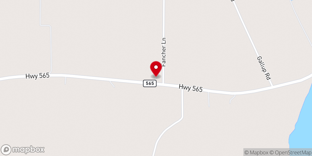 Map showing location of Lismore Baptist Church
