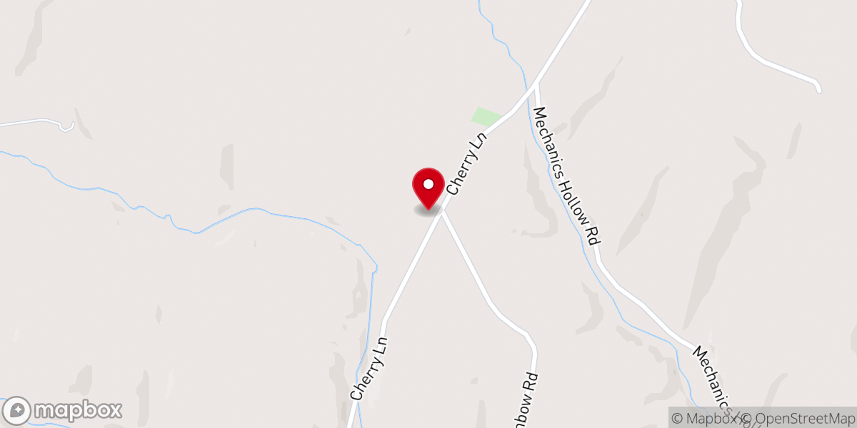 Map showing location of Cherry Lane Church