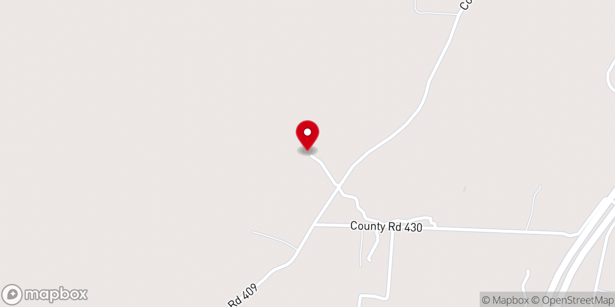Map showing location of Mt. Gilead-Hills Church