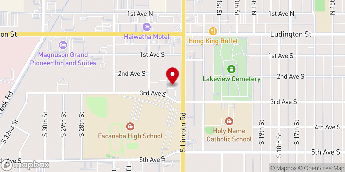 Map showing location of Central United Methodist Church