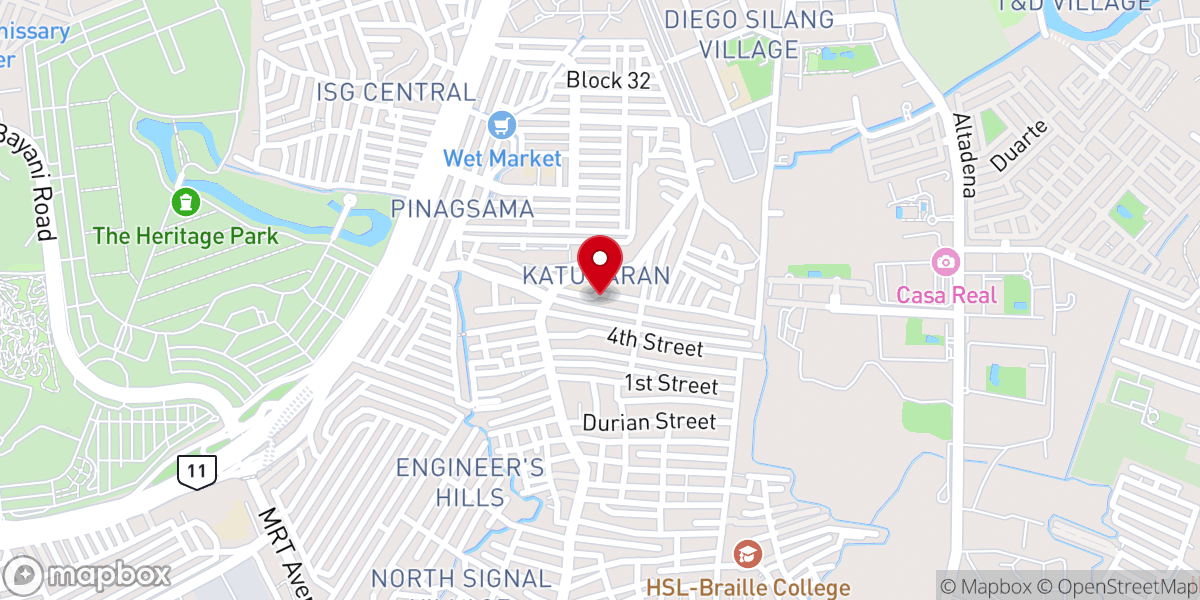 Map showing location of Sovereign Grace Baptist Church in Imus - Taguig Mission