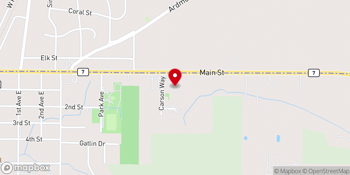 Map showing location of State Line Seventh-Day Adventist Church