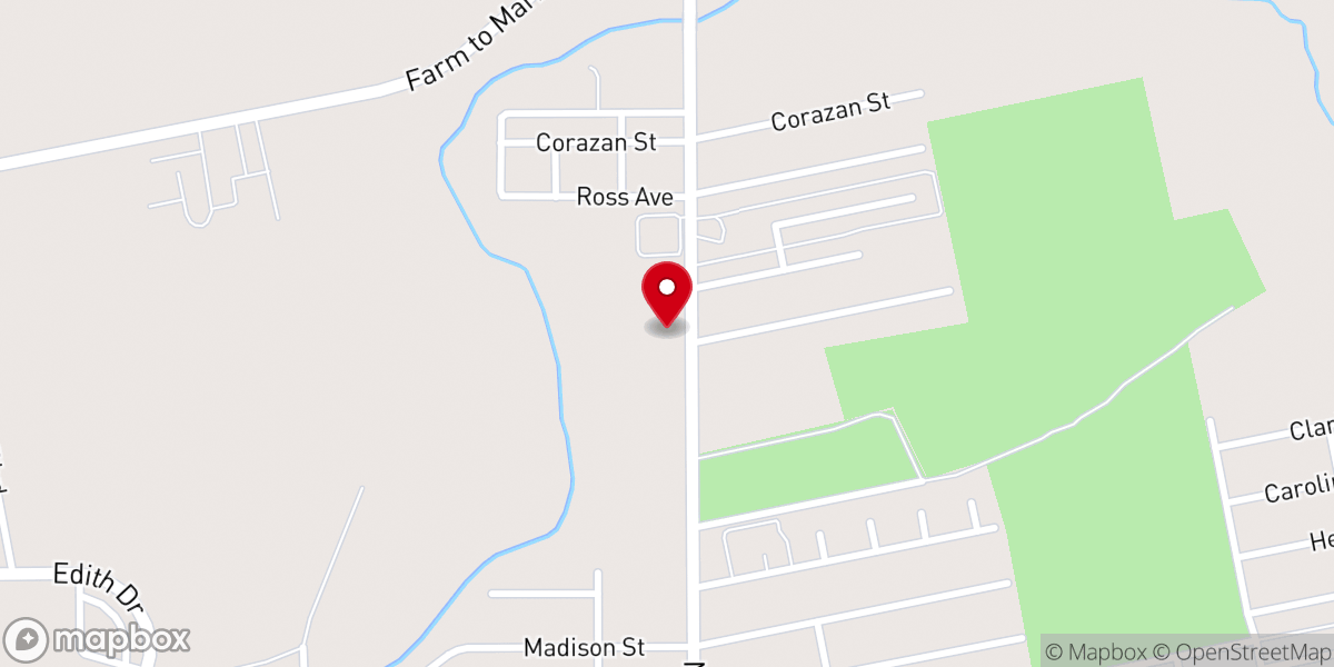 Map showing location of The Bridge Church