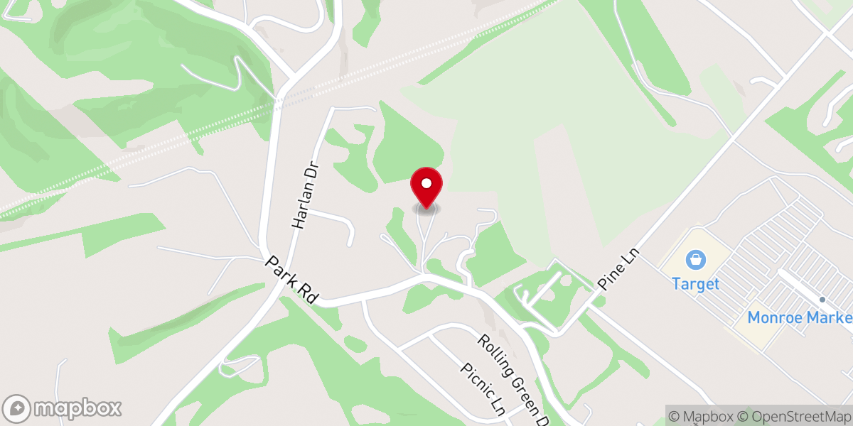 Map showing location of Victory Baptist Church