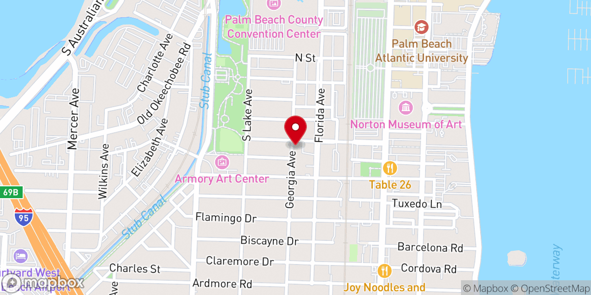 Map showing location of Grace United Community Church