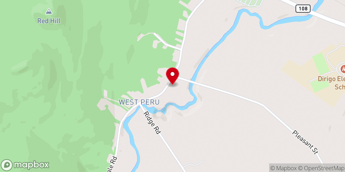 Map showing location of United Baptist Church of Peru