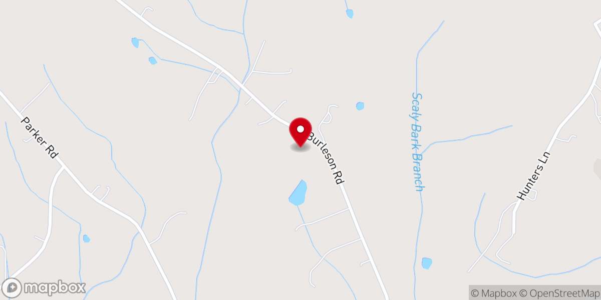 Map showing location of Charity Baptist Church