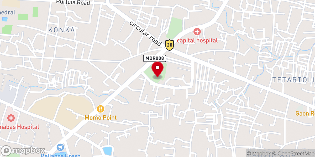 Map showing location of CNI Church Cemetry Ground