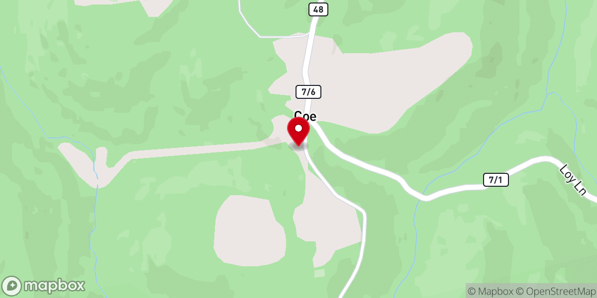 Map showing location of McFarlane Chapel