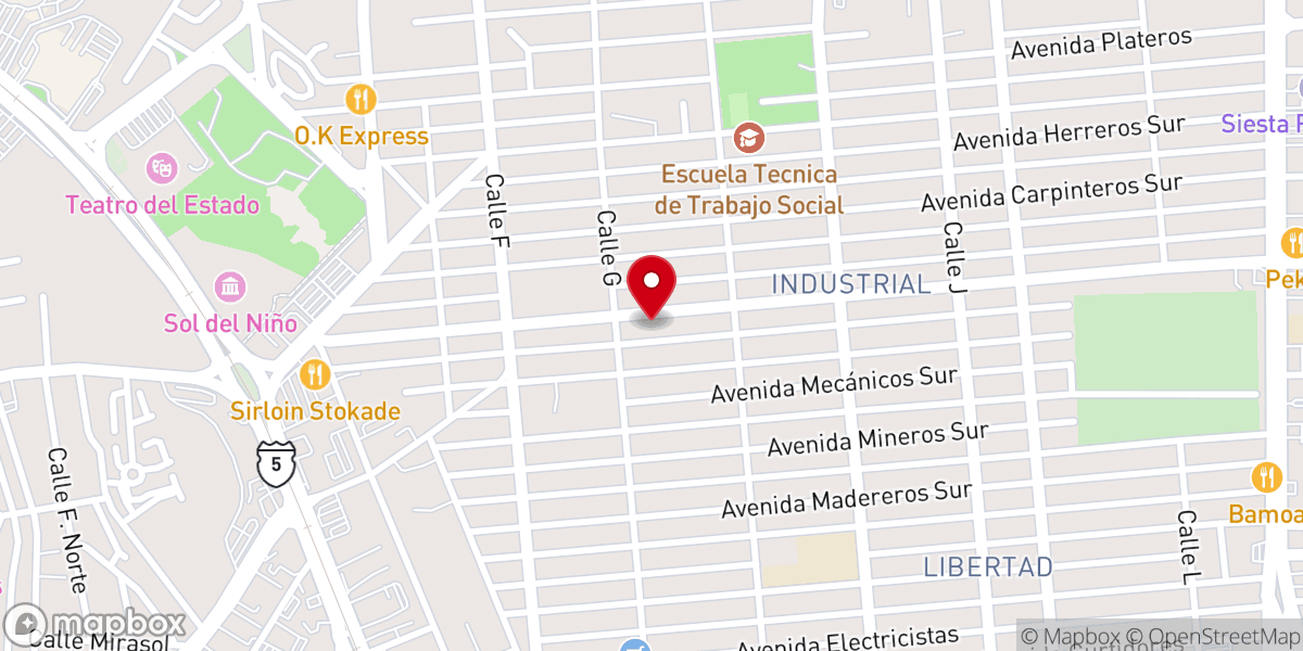 Map showing location of Iglesia del Nazareno