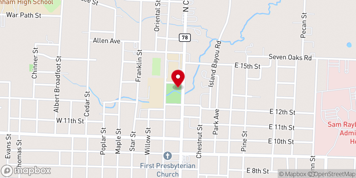 Map showing location of Congregational Methodist Pstrs
