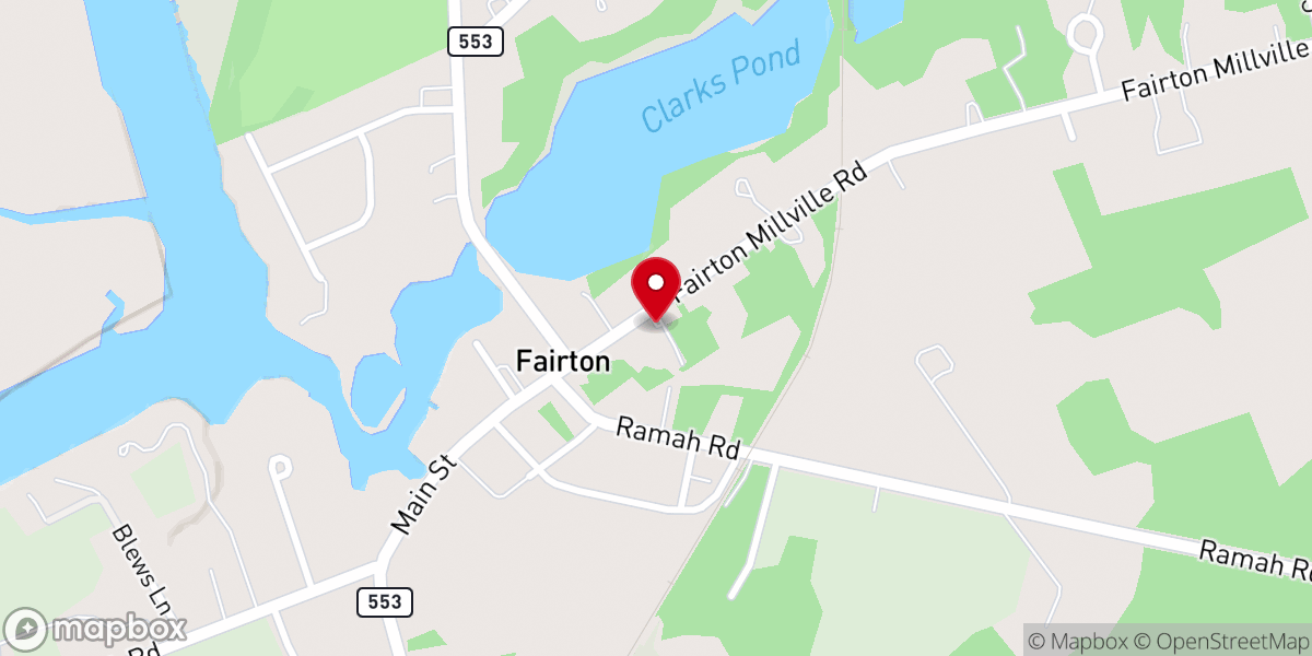 Map showing location of Victory In Christ Ministry, Inc. Fairton