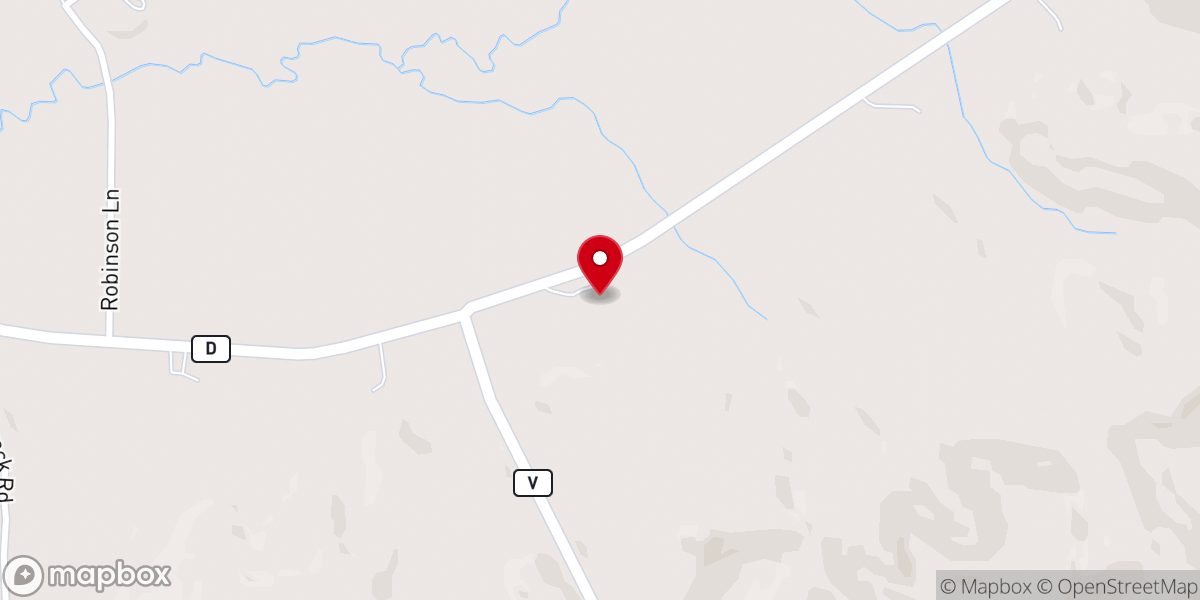 Map showing location of South Beaver Creek Church
