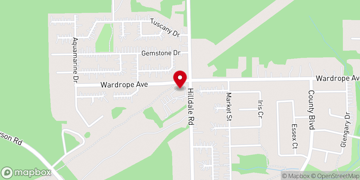 Map showing location of Hilldale Lutheran Church (Elcic)