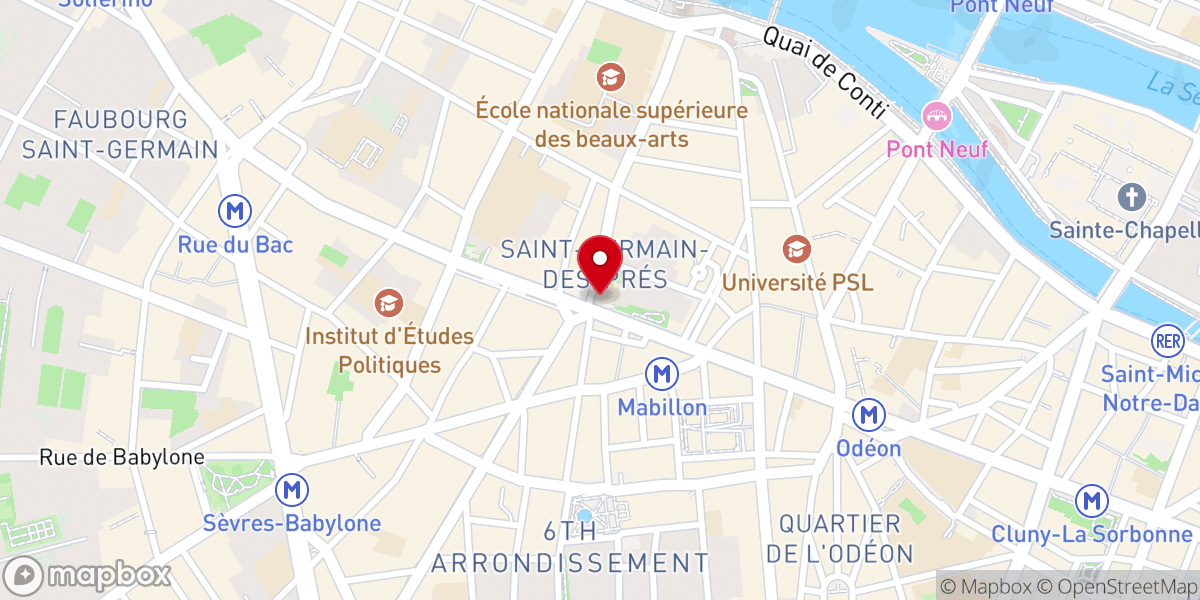 Map showing location of Chapelle de Saint Symphorien