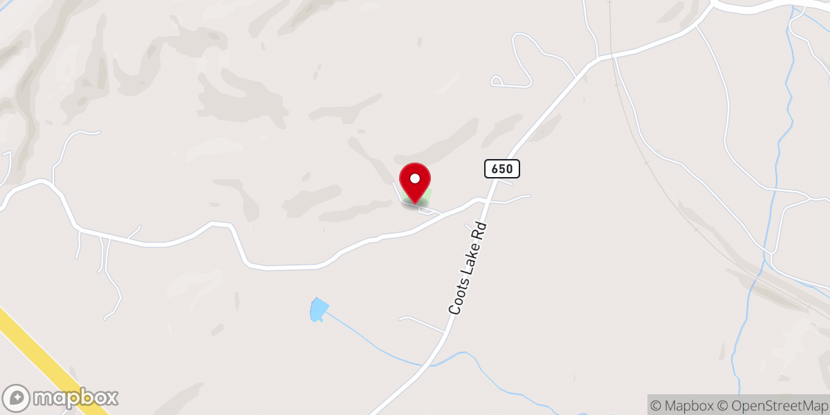 Map showing location of Springdale Baptist Church