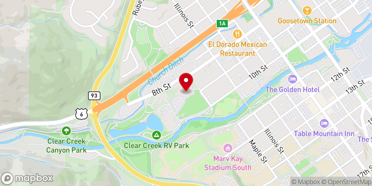 Map showing location of Redeemer Golden