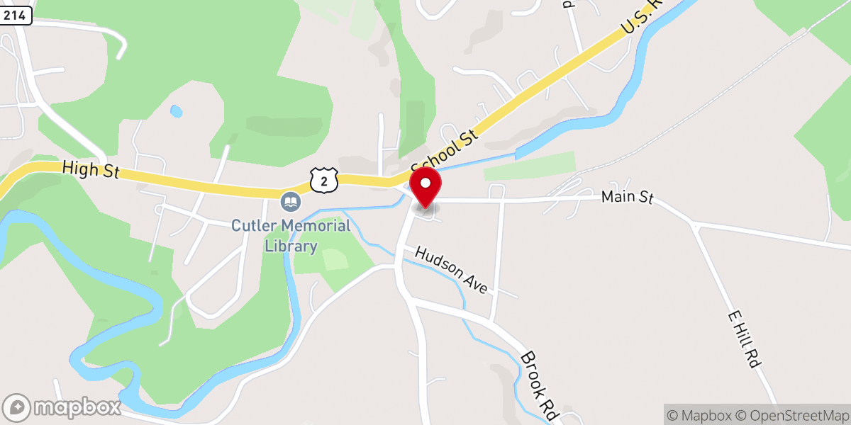 Map showing location of Grace United Methodist Church