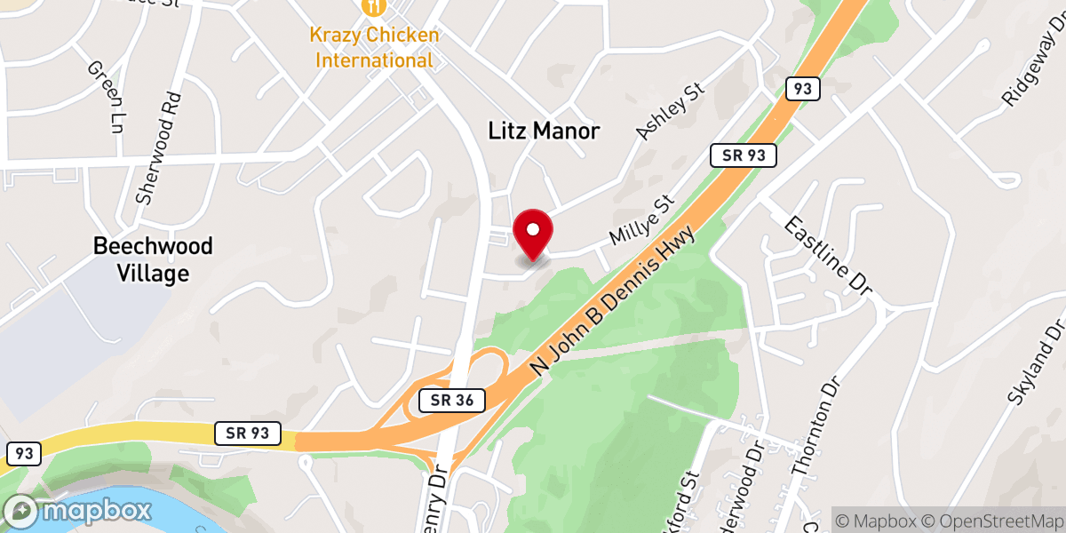 Map showing location of St Peter the Apostle Anglican Catholic Church