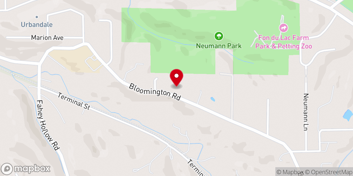 Map showing location of Living Love Church