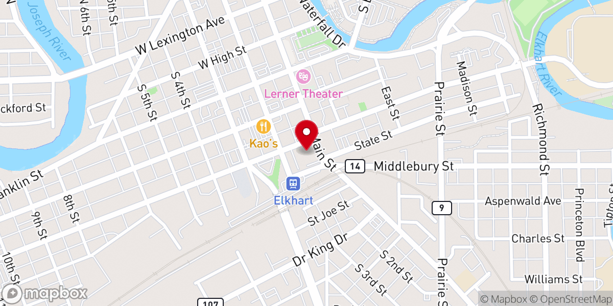 Map showing location of Local Wedding Officiant