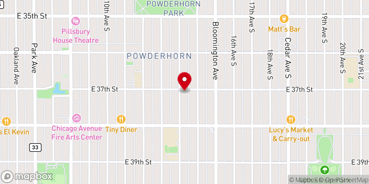 Map showing location of Galilee Missionary Baptist Church