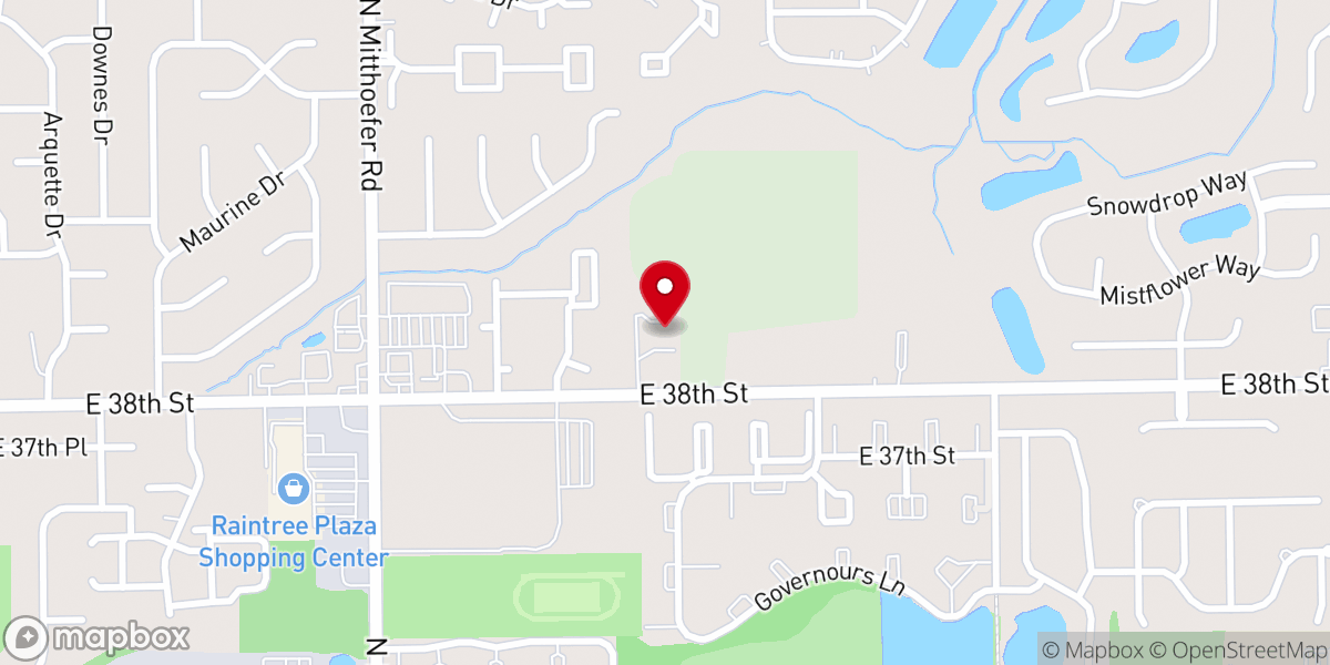 Map showing location of Rock of Faith Missionary