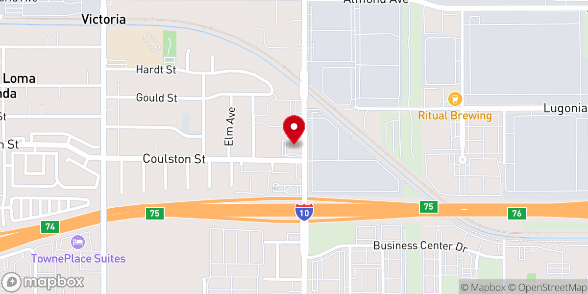 Map showing location of Victoria Seventh-day Adventist Church