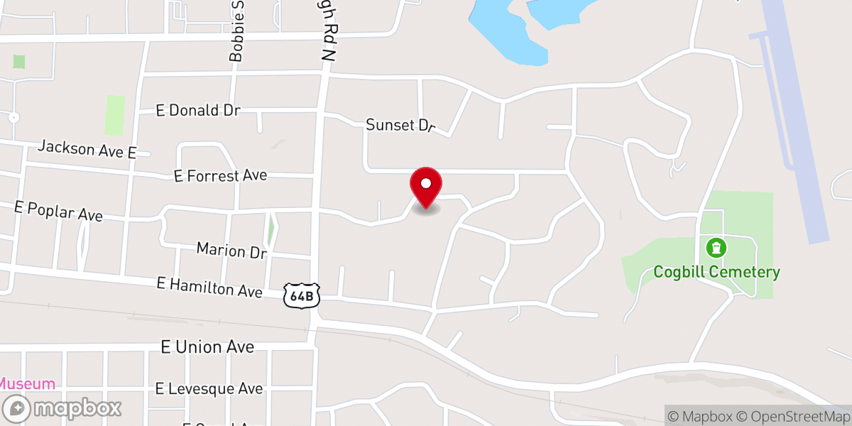 Map showing location of Little Sheep Day School