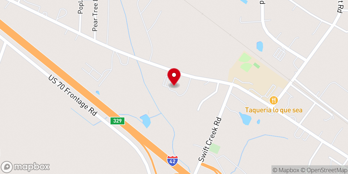 Map showing location of Wilsons Mills Church of God