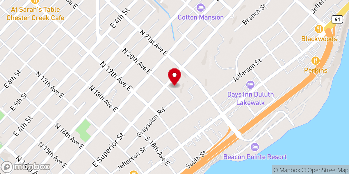 Map showing location of Mt Olive Lutheran Church - LCMS